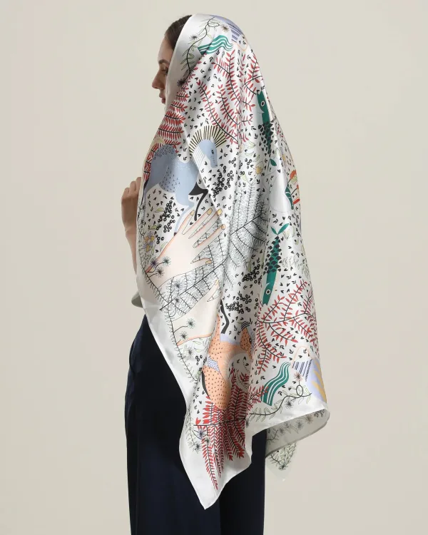 foulard en soie printemps été